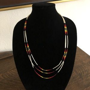 Indian seed bead necklace beautiful
